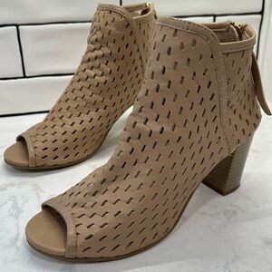 Dune London Jonah Womens Leather Open Toe Ankle Boot Sz 39 US 8